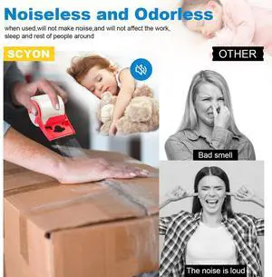 SCYON Packing Tape, Clear Packing Tape with Dispenser, 1.88 in. x 22.2 yd., 3 Noiseless Shipping Tape Rolls, 2 mil, Tranparent Package Tape for Moving Boxes, Mailing Supplies. SCYON Packing Tape, Clear Packing Tape with Dispenser, 1.88 in. x 22.2 yd., 3 Noiseless Shipping Tape Rolls, 2 mil, Tranparent Package Tape for Moving Boxes, Mailing Supplies.