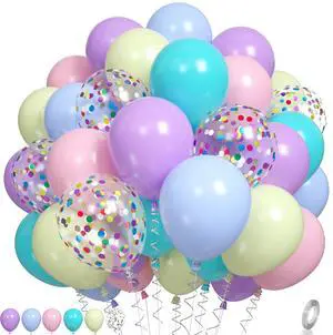 Pastel Balloons, Multicolor Macaron Balloons Colorful Latex Party Balloon, Baby Pink Blue Purple Yellow and Teal Rainbow Confetti Balloon for Kids Pastel Birthday Easter Party Baby Shower Wedding Pastel Balloons, Multicolor Macaron Balloons Colorful Latex Party Balloon, Baby Pink Blue Purple Yellow and Teal Rainbow Confetti Balloon for Kids Pastel Birthday Easter Party Baby Shower Wedding