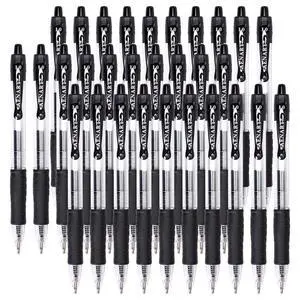 30 Gel Pens - Retractable Gel Ink Roller Pens for Writing, Black 0.7mm Fine Point- for Office, School - Quick Dry + Rubber Grips 30 Gel Pens - Retractable Gel Ink Roller Pens for Writing, Black 0.7mm Fine Point- for Office, School - Quick Dry + Rubber Grips