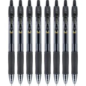 G2 Pens, Premium Refillable and Retractable Rolling Ball Gel Pens, Fine Point, 0.7mm, Black Ink, 8-Pack (15298) G2 Pens, Premium Refillable and Retractable Rolling Ball Gel Pens, Fine Point, 0.7mm, Black Ink, 8-Pack (15298)