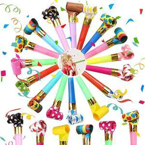 25pcs Party Blowers,Colourful Noisemakers Party Blowouts Squawkers Fringed Noise Maker,Birthday Noisemakers Birthday Blow Horns Party Whistles 25pcs Party Blowers,Colourful Noisemakers Party Blowouts Squawkers Fringed Noise Maker,Birthday Noisemakers Birthday Blow Horns Party Whistles