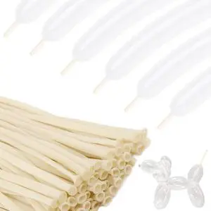 260 Balloons - Clear Long Balloons for Tying Balloon Arch | 100Pcs Skinny Stretchy Tie Balloons for Animal Making, Twisting, Attaching & Long Balloon Tying 260 Balloons - Clear Long Balloons for Tying Balloon Arch | 100Pcs Skinny Stretchy Tie Balloons for Animal Making, Twisting, Attaching & Long Balloon Tying