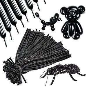 260 Long Balloons 100 Pack Black Twisting Animal Balloons Thickening Latex Modeling Long Magic Balloons for Animal Model Halloween Weddings Birthdays Festival Party Decorations (black) 260 Long Balloons 100 Pack Black Twisting Animal Balloons Thickening Latex Modeling Long Magic Balloons for Animal Model Halloween Weddings Birthdays Festival Party Decorations (black)