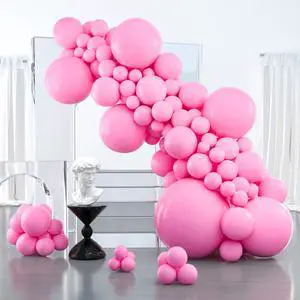Pink Balloons 127 pcs Different Sizes of 36 18 12 10 5 Inch Matte Pink Balloon Arch Kit Garland for Baby Shower Valentine's Day Princess Bachelorette Birthday Party Decorations Pink-Y11 Pink Balloons 127 pcs Different Sizes of 36 18 12 10 5 Inch Matte Pink Balloon Arch Kit Garland for Baby Shower Valentine's Day Princess Bachelorette Birthday Party Decorations Pink-Y11