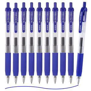 G-103 Retractable Gel Blue Pens 0.7mm, 10 Pack Medium Point Ballpoint Pen Quick Drying, Pen Fine Point Smooth Writing Pens for Office School Supplies G-103 Retractable Gel Blue Pens 0.7mm, 10 Pack Medium Point Ballpoint Pen Quick Drying, Pen Fine Point Smooth Writing Pens for Office School Supplies
