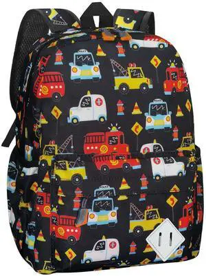 Little Kids Backpack for Girls Boys - 15 Inch Preschool Kindergarten Backpack Cute Car Patterns School Bag for Aged 3-8, Black Little Kids Backpack for Girls Boys - 15 Inch Preschool Kindergarten Backpack Cute Car Patterns School Bag for Aged 3-8, Black