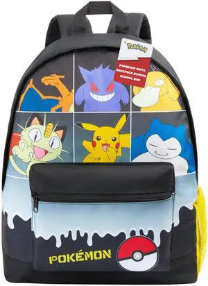 Backpack for Kids Teens Boys Girls, Pikachu Anime Backpacks, Bag for Daycare Sports Vacation Travel, School Gift (Black Grid) Backpack for Kids Teens Boys Girls, Pikachu Anime Backpacks, Bag for Daycare Sports Vacation Travel, School Gift (Black Grid)