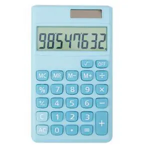 Basic Standard Calculators Small Digital Desktop Calculator with 8-Digit LCD Display, Battery Solar Power Smart Calculator Children's School Adult Office Family Standard Functions (8 bit Blue) Basic Standard Calculators Small Digital Desktop Calculator with 8-Digit LCD Display, Battery Solar Power Smart Calculator Children's School Adult Office Family Standard Functions (8 bit Blue)