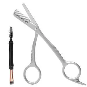 Eyebrow Trimmer Scissors: Eyebrow Trimmer For Men - Eyebrow Scissors With Comb - with Double Headed Eyebrow Brush - Stainless Steel Eyebrow Cutter,Eyebrow Trimmer for women Eyebrow Trimmer Scissors: Eyebrow Trimmer For Men - Eyebrow Scissors With Comb - with Double Headed Eyebrow Brush - Stainless Steel Eyebrow Cutter,Eyebrow Trimmer for women