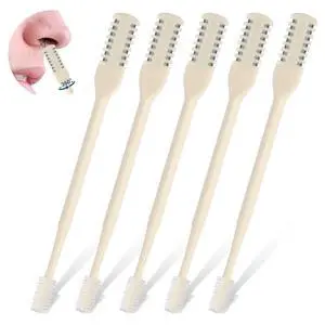 Nasal Hair Cutter, Double Sided Nose Hair Knife, 360° Nostril Hair Remover Tool, Nose Hair Trimmer for Men Women, with Soft Cleaning Brush (Beige) Nasal Hair Cutter, Double Sided Nose Hair Knife, 360° Nostril Hair Remover Tool, Nose Hair Trimmer for Men Women, with Soft Cleaning Brush (Beige)