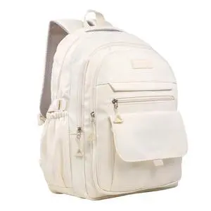 Girls High Middle School Backpack for Boys, College Aesthetic Laptop Teen Bookbag for Travel,Beige Girls High Middle School Backpack for Boys, College Aesthetic Laptop Teen Bookbag for Travel,Beige