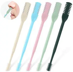 5Pcs 2-in-1 Nasal Hair Cutter, Double Sided Nose Hair Cutter, Portable 360° Rotating Manual Nose Hair Trimmer for Men and Women, Colorful 5Pcs 2-in-1 Nasal Hair Cutter, Double Sided Nose Hair Cutter, Portable 360° Rotating Manual Nose Hair Trimmer for Men and Women, Colorful