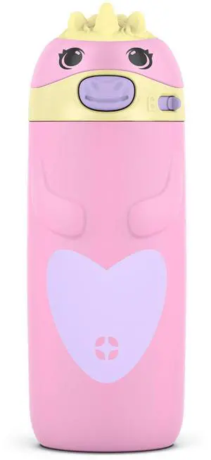 Ellies 12oz Vacuum Insulated Stainless Steel Kids Water Bottle with Straw and Built-in Carrying Handle and Leak-Proof Locking Lid for School Backpack, Lunchbox and Outdoor Sports, Unicorn Ellies 12oz Vacuum Insulated Stainless Steel Kids Water Bottle with Straw and Built-in Carrying Handle and Leak-Proof Locking Lid for School Backpack, Lunchbox and Outdoor Sports, Unicorn