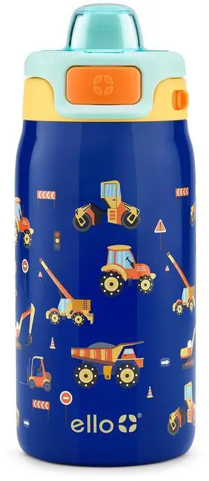 Kids Pop & Fill 12oz Toddler Water Bottle with Quick Fill Lid, Double-Wall Vacuum Insulated Stainless Steel, Leak Proof, BPA Free, Sip & Chug, For School, Lunchboxes, Construction Site Kids Pop & Fill 12oz Toddler Water Bottle with Quick Fill Lid, Double-Wall Vacuum Insulated Stainless Steel, Leak Proof, BPA Free, Sip & Chug, For School, Lunchboxes, Construction Site