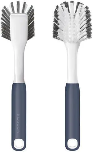 Dish Brush, Dish Scrubber, Nylon Bristles with Built-in Scraper Dish Brush, Dish Scrubber, Nylon Bristles with Built-in Scraper
