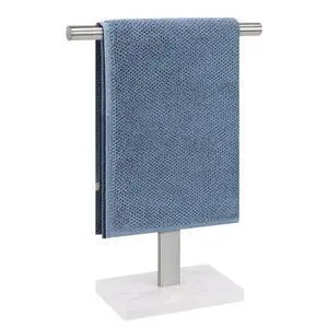 Hand Towel Holder, T-Shape Hand Towel Stand for Bathroom, Hand Towel Rack Bar Standing for Vanity Kitchen Countertop, 304 Stainless Steel (Marble Base, Brushed) Hand Towel Holder, T-Shape Hand Towel Stand for Bathroom, Hand Towel Rack Bar Standing for Vanity Kitchen Countertop, 304 Stainless Steel (Marble Base, Brushed)