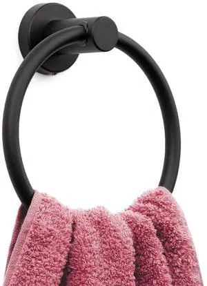 Matte Black Towel Ring - SUS304 Stainless Steel Wall Mounted Hand Towel Holder for Bathroom - Kitchen & Bathroom Towel Rack - Black Towel Hanger - Bathroom Towel Holder - Hand Towel Rack Matte Black Towel Ring - SUS304 Stainless Steel Wall Mounted Hand Towel Holder for Bathroom - Kitchen & Bathroom Towel Rack - Black Towel Hanger - Bathroom Towel Holder - Hand Towel Rack