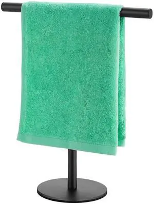 Hand Towel Holder, Bathroom Towel Racks, Countertop Towel Stand, T-Shape Towel Holder for Kitchen, Matte Black Standing Towel Bar Hand Towel Holder, Bathroom Towel Racks, Countertop Towel Stand, T-Shape Towel Holder for Kitchen, Matte Black Standing Towel Bar