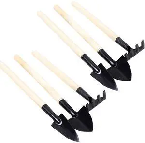 6 Pcs Garden Tools Mini Gardening Kit Plant Potted Flower Gadget Wooden Handles for Transplanting Seedlings, Cultivating and Weeding Flowers and Vegetable Seedlings 6 Pcs Garden Tools Mini Gardening Kit Plant Potted Flower Gadget Wooden Handles for Transplanting Seedlings, Cultivating and Weeding Flowers and Vegetable Seedlings