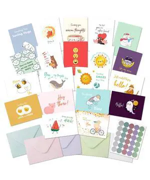 Thinking of You Cards with Envelopes, 20 Unique Design Thinking of You Cards with Envelopes, 20 Unique Design