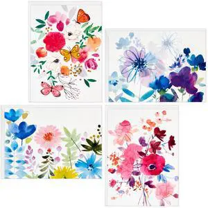 Blank Cards Assortment, Painted Flowers (48 Cards with Envelopes) Blank Cards Assortment, Painted Flowers (48 Cards with Envelopes)