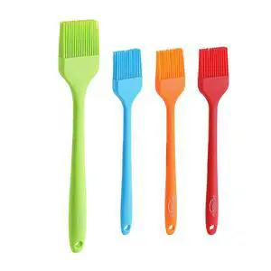 4PCS Silicone Basting Pastry Brush, MONGSEW Heat Resistant Food Brush Spread Oil Butter Sauce for BBQ Grill Baking Kitchen Cooking, BPA Free, Dishwasher Safe (Multicolor, 4 Pcs) 4PCS Silicone Basting Pastry Brush, MONGSEW Heat Resistant Food Brush Spread Oil Butter Sauce for BBQ Grill Baking Kitchen Cooking, BPA Free, Dishwasher Safe (Multicolor, 4 Pcs)