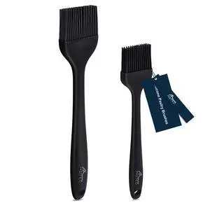 600 Heat Resistasnt Basting Brushes, BPA Free Silicone Pastry Brush, Spread Oil Butter Sauce Marinades for BBQ Grill Barbecue Baking Kitchen Cooking Dishwasher Safe (Black 2) 600 Heat Resistasnt Basting Brushes, BPA Free Silicone Pastry Brush, Spread Oil Butter Sauce Marinades for BBQ Grill Barbecue Baking Kitchen Cooking Dishwasher Safe (Black 2)