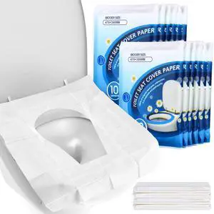 Toilet Seat Covers Disposable (110 pack), XL Flushable Toilet Seat Covers Travel Paper Toilet Seat Cover for Kids Potty Training, Adults, Biodegradable Travel Essential Accessories for Airplane Toilet Seat Covers Disposable (110 pack), XL Flushable Toilet Seat Covers Travel Paper Toilet Seat Cover for Kids Potty Training, Adults, Biodegradable Travel Essential Accessories for Airplane