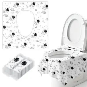 20 Pcs Toilet Seat Covers Disposable for Kids&Toddlers&Adult, Extra Large Individually Wrapped Portable Package for Travel Toddlers Potty Training in Public Restrooms (Space Theme) 20 Pcs Toilet Seat Covers Disposable for Kids&Toddlers&Adult, Extra Large Individually Wrapped Portable Package for Travel Toddlers Potty Training in Public Restrooms (Space Theme)