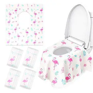 32 Pcs 23.5" x 25.4" Disposable Toilet Seat Covers for Kids & Toddlers, Hygienic & Convenient Potty Training Seat Covers, Perfect for Travel & Public Restrooms 32 Pcs 23.5" x 25.4" Disposable Toilet Seat Covers for Kids & Toddlers, Hygienic & Convenient Potty Training Seat Covers, Perfect for Travel & Public Restrooms