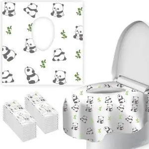 Upgraded Disposable Toilet Seat Covers (20 Pack) - Waterproof, Cute Panda Print, Travel-Friendly Individual Packs, Suitable for Kids & Adults, Perfect for Toddlers Potty Training in Public Restrooms Upgraded Disposable Toilet Seat Covers (20 Pack) - Waterproof, Cute Panda Print, Travel-Friendly Individual Packs, Suitable for Kids & Adults, Perfect for Toddlers Potty Training in Public Restrooms