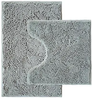 Bathroom Rugs Sets 2 Piece,Super Absorbent Chenille Bath Mats and U-Shaped Toilet Rug,Strong PVC Non Slip Backing,Microfiber Washable Dry Quickly Bath Mats for Bathroom(20"x32"+20"x20"U, Light Grey) Bathroom Rugs Sets 2 Piece,Super Absorbent Chenille Bath Mats and U-Shaped Toilet Rug,Strong PVC Non Slip Backing,Microfiber Washable Dry Quickly Bath Mats for Bathroom(20"x32"+20"x20"U, Light Grey)