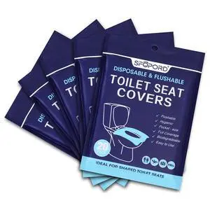 XL 100PCS Toilet Seat Covers Disposable - Flushable Paper Toilet Seat Cover is Travel Accessories, Travel Essentials for Public Restrooms, Airplane, Campin XL 100PCS Toilet Seat Covers Disposable - Flushable Paper Toilet Seat Cover is Travel Accessories, Travel Essentials for Public Restrooms, Airplane, Campin