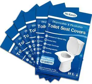 Toilet Seat Covers Disposable - 60 Pack XL Flushable Paper Toilet Seat Covers for Adults Kids Potty Training, Biodegradable Travel Essential Accessories for Public Restrooms Airplane Camping Toilet Seat Covers Disposable - 60 Pack XL Flushable Paper Toilet Seat Covers for Adults Kids Potty Training, Biodegradable Travel Essential Accessories for Public Restrooms Airplane Camping