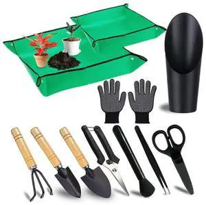 Plant Repotting Mat for Garden, 2 PCS Waterproof Potting Mats, Foldable Indoor Plant Mat, Portable Mini Garden Tool Set, 12 PCS Succulent Garden Tool Set,Square Garden Potting Tray,Gifts for Women Plant Repotting Mat for Garden, 2 PCS Waterproof Potting Mats, Foldable Indoor Plant Mat, Portable Mini Garden Tool Set, 12 PCS Succulent Garden Tool Set,Square Garden Potting Tray,Gifts for Women