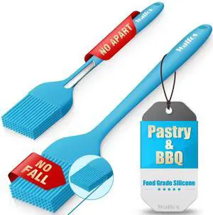 Silicone Basting Pastry Brush, 600 Heat Resistant Pastry Brush for BBQ Grill Baking Kitchen Cooking, BPA Free and Dishwasher Safe Silicone Basting Pastry Brush, 600 Heat Resistant Pastry Brush for BBQ Grill Baking Kitchen Cooking, BPA Free and Dishwasher Safe