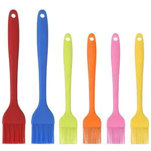 Silicone Basting Brush Set 6 Pack Heat Resistant Pastry Brushes Spread Oil Butter Sauce for BBQ Grill Barbeque Kitchen Baking Cooking Pastries, 2 Large & 4 Small Silicone Basting Brush Set 6 Pack Heat Resistant Pastry Brushes Spread Oil Butter Sauce for BBQ Grill Barbeque Kitchen Baking Cooking Pastries, 2 Large & 4 Small