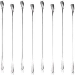 8 Pieces Stainless Steel Coffee Stirring Spoons 7.8 Inch Stirrers Reusable Bar Cocktail Mixing Long Handle Tiny Swizzle for Coffee Ice Tea Salt Mini Drink Spoon 8 Pieces Stainless Steel Coffee Stirring Spoons 7.8 Inch Stirrers Reusable Bar Cocktail Mixing Long Handle Tiny Swizzle for Coffee Ice Tea Salt Mini Drink Spoon
