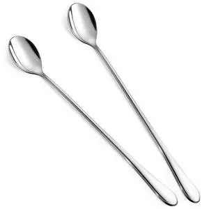 9-Inch Long Coffee Spoons for Coffee Bar, Coffee Stirrers Ice Cream Spoon Tea Spoons Stainless Steel Long Spoon for Cocktail Stirring Iced Tea, Coffee Bar Accessories (2-Pack) 9-Inch Long Coffee Spoons for Coffee Bar, Coffee Stirrers Ice Cream Spoon Tea Spoons Stainless Steel Long Spoon for Cocktail Stirring Iced Tea, Coffee Bar Accessories (2-Pack)