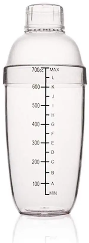 Plastic Cocktail Shaker, Hand Drink Mixer Boba Tea Shaker Cup with Scales,Bar Tool Transparent (24 oz / 700cc) Plastic Cocktail Shaker, Hand Drink Mixer Boba Tea Shaker Cup with Scales,Bar Tool Transparent (24 oz / 700cc)