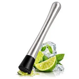 Muddler for Cocktails 8 Inch Cocktail Muddler Tool with Stainless Steel Handle & Grooved Nylon Head Fruit Smasher for Drinks, Mojitos, Mint, Lemons, Herbs, Berries Home Bar & Bartender Essential Muddler for Cocktails 8 Inch Cocktail Muddler Tool with Stainless Steel Handle & Grooved Nylon Head Fruit Smasher for Drinks, Mojitos, Mint, Lemons, Herbs, Berries Home Bar & Bartender Essential
