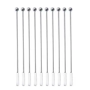 20 pcs Stainless Steel Coffee Beverage Stir Sticks Cocktail Stirrers Drink Swizzle Stick 7.4" Swizzle Stick Picks Tools 20 pcs Stainless Steel Coffee Beverage Stir Sticks Cocktail Stirrers Drink Swizzle Stick 7.4" Swizzle Stick Picks Tools