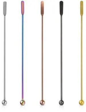Coffee Stick Stainless Steel Swizzle Stick Reusable Metal Stir Sticks Cocktail Coffee Drink Stirrer Spoon Beverage Cocktail Stirrers Stir with Small Rectangular Paddles Stirring Bar Set(7.73inch long) Coffee Stick Stainless Steel Swizzle Stick Reusable Metal Stir Sticks Cocktail Coffee Drink Stirrer Spoon Beverage Cocktail Stirrers Stir with Small Rectangular Paddles Stirring Bar Set(7.73inch long)