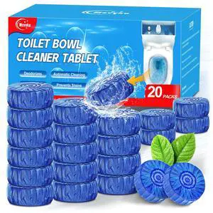 Toilet Bowl Cleaners, Automatic Toilet Tank Cleaner Tablets, Blue Toilet Bowl Cleaner Tablets for Deodorizing & Descaling, Powerful Cleaning, Slow-Release Against Tough Stains 20 Pack Toilet Bowl Cleaners, Automatic Toilet Tank Cleaner Tablets, Blue Toilet Bowl Cleaner Tablets for Deodorizing & Descaling, Powerful Cleaning, Slow-Release Against Tough Stains 20 Pack