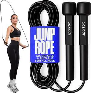 Adjustable Jump Rope for Fitness and Exercise Skipping Rope for Cardio, Boxing, and Weight Loss Speed Rope perfect for Men & Women Adjustable Jump Rope for Fitness and Exercise Skipping Rope for Cardio, Boxing, and Weight Loss Speed Rope perfect for Men & Women