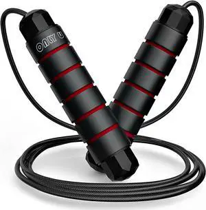 Jump Rope From , Workout, Fitness, Exercise Equipment, Home Gym, Men Women and kids, Health, (Multiple Colors) (Black and Red) Jump Rope From , Workout, Fitness, Exercise Equipment, Home Gym, Men Women and kids, Health, (Multiple Colors) (Black and Red)