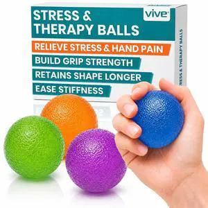 Squeeze Balls for Hand Therapy, Exercise, Arthritis (w/Rehab Video App) - Grip Strengthener Occupational Equipment for Finger, Wrist, Carpal Tunnel, Pain Relief, Stress - Resistance Strength Squeeze Balls for Hand Therapy, Exercise, Arthritis (w/Rehab Video App) - Grip Strengthener Occupational Equipment for Finger, Wrist, Carpal Tunnel, Pain Relief, Stress - Resistance Strength