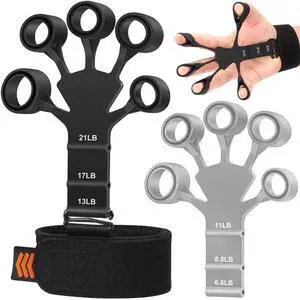 Grip Strength Trainer - Double-Sided Finger Exerciser and Hand Strengthener for Hand Therapy, Rock Climbing - Relieve Pain for Arthritis, Carpal Tunnel Grip Strength Trainer - Double-Sided Finger Exerciser and Hand Strengthener for Hand Therapy, Rock Climbing - Relieve Pain for Arthritis, Carpal Tunnel