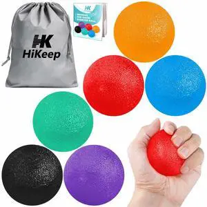 Stress Balls for Adults (6 Pack), Stress Ball, Hand Strengthening Devices, Hand Exercisers for Strength, Exercise Squeeze Squishy Wrist Ball, Physical Therapy Exerciser, Grip Strength Trainer Stress Balls for Adults (6 Pack), Stress Ball, Hand Strengthening Devices, Hand Exercisers for Strength, Exercise Squeeze Squishy Wrist Ball, Physical Therapy Exerciser, Grip Strength Trainer