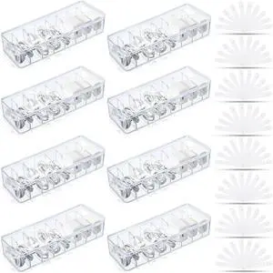 2-Pack Cord Organizer Box with Lid, 8 Compartments & Wire Ties 2-Pack Cord Organizer Box with Lid, 8 Compartments & Wire Ties